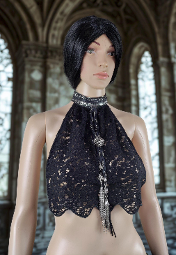 Gothic Lace Chest Collar
