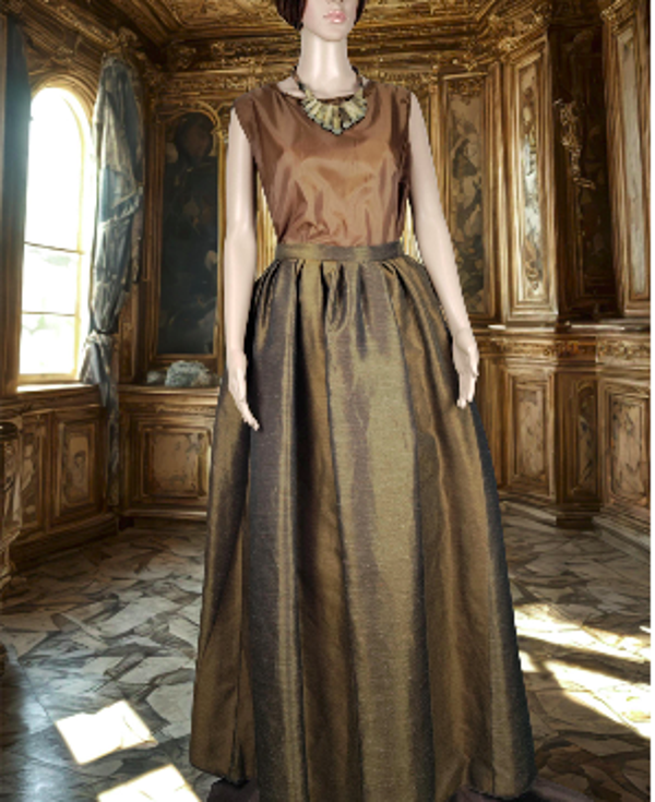 Custom Baroque Fantasy Brocade Skirt