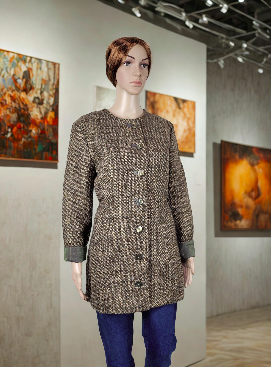 Bouclé Couture Jacket with Silk Lining