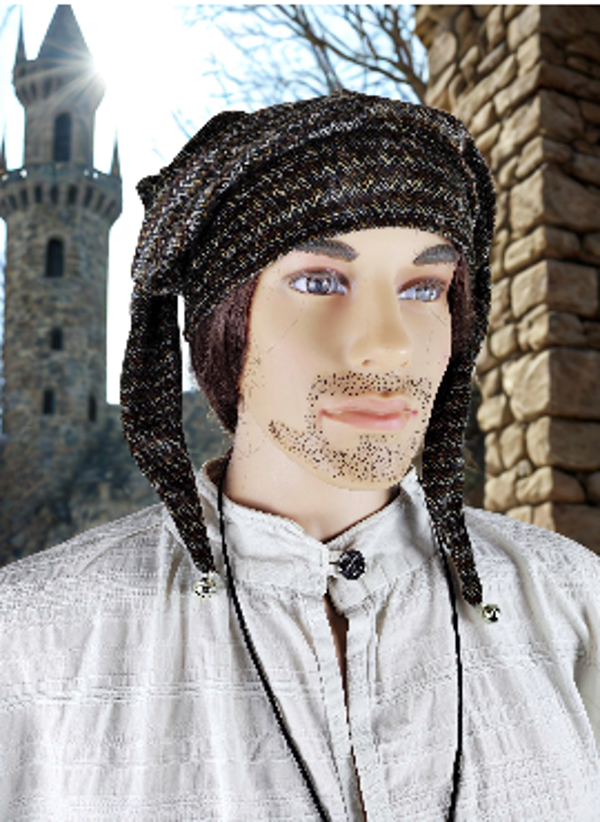 Velvet Jester Hat Medieval Court Fool Cap