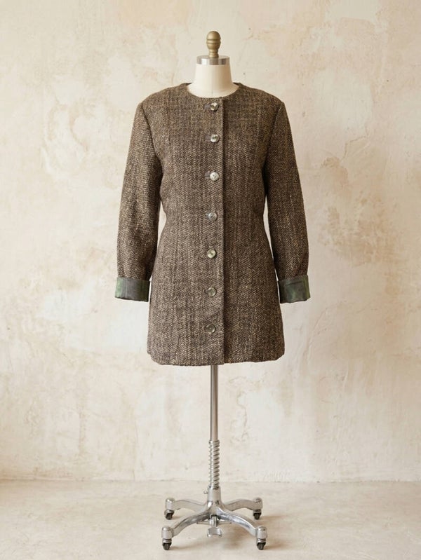 Couture Bouclé Jacket | Handmade Quilted Wool Jacket | Quiet Luxury | Vintage Style | One of a Kind