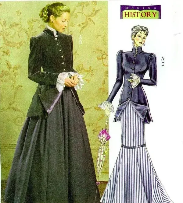 Custom Historical Couture Ensemble | Dickens, Baroque & Gothic Inspired Ensemble Jacket & Skirts & Hat