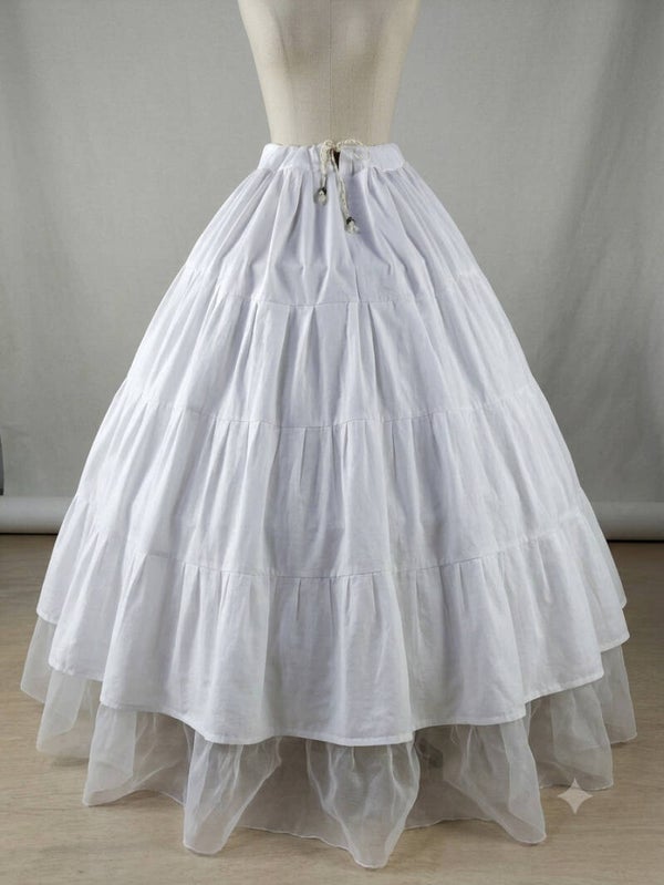 Cotton Crinoline Underskirt for Hoop Dresses