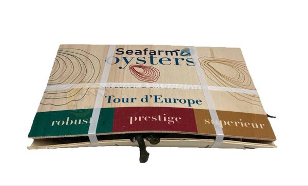 Tour d'Europe oesters 3x4 Seafarm | Schaal- schelpdieren