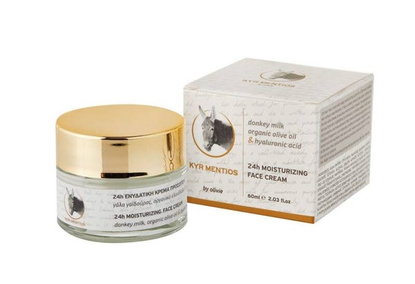 GEZICHTSCREME Anti-ageing met Ezelinnenmelk en 100% biologische Olijfolie & hyaluronzuur