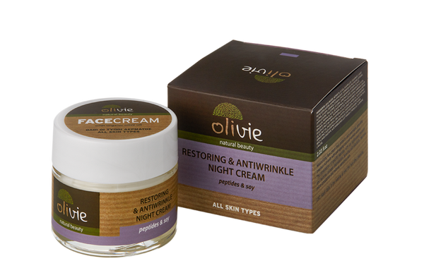 NACHTCRÈME Herstellend en anti-rimpel & biologische olijfolie