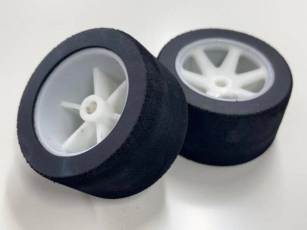 1:8 Scale Banger Wheels and Tyres 45 Shore Trued and Glued Medium Front