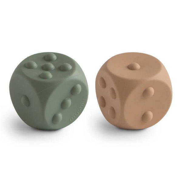 Dice Press Toy, Thyme-Natural | Mushie