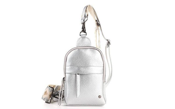Silver crossbodytas “Bakkum”