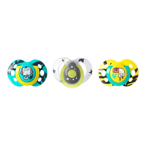 3PK 618M PACIFIERS CLIP STRIP