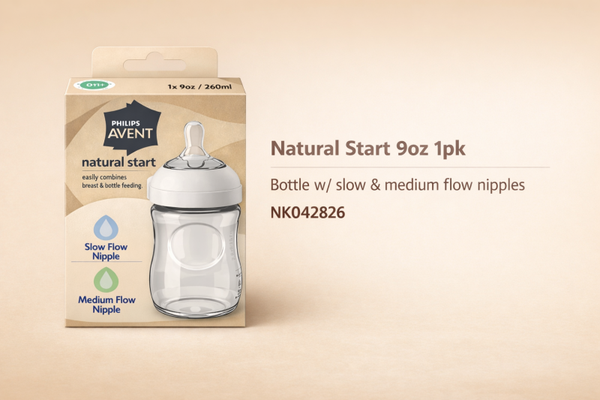Natural Start 9oz Bottle + Medium Nipple