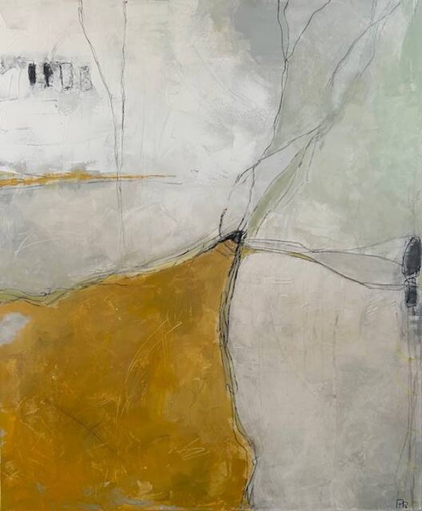 CANVAS 1 OP 1.20M - 3D - YELLOW ENERGETIC CONNECTIONS