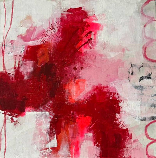 IN RED - canvas 50 op 50 cm