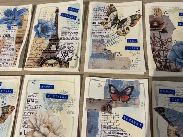 WORKSHOP - art journaling wenskaarten (gewone of kerst) 19-11-2026 van 19u tot 22.30u