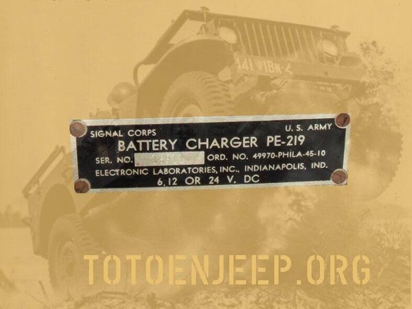 PE219 CHARGER