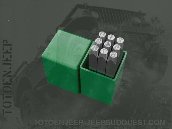 SET CHIFFRES 4MM