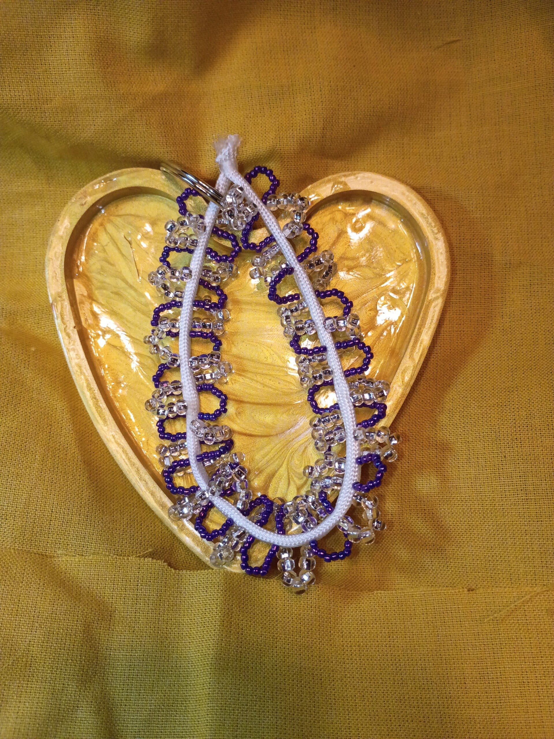 Beaded keychain