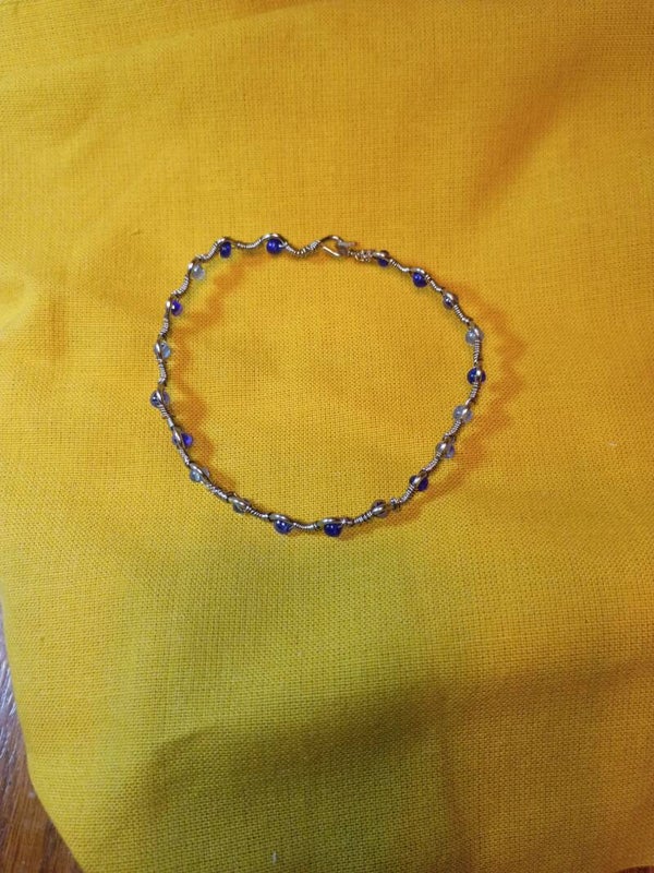 Wire wrapped bracelet