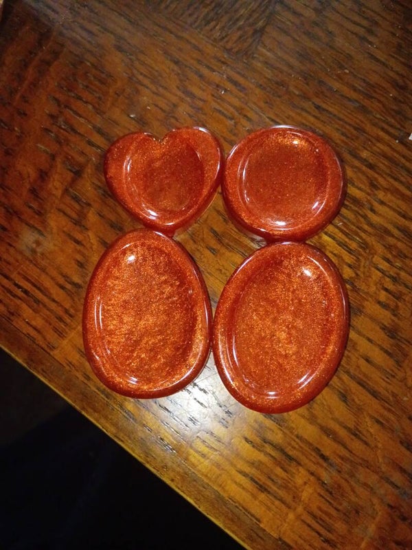 Resin worry stone set of 4