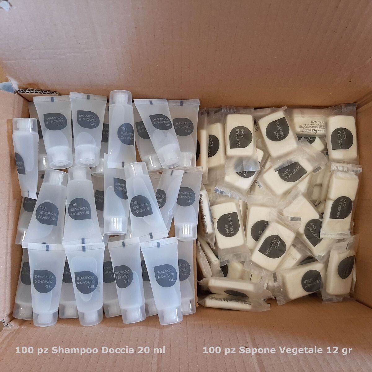 KIT DI CORTESIA TRIS BASIC PACCHETTO DA 100 PEZZI