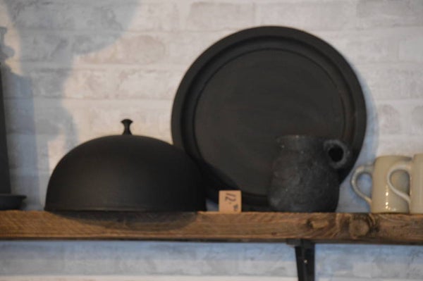 OUDE cloche met onderbord