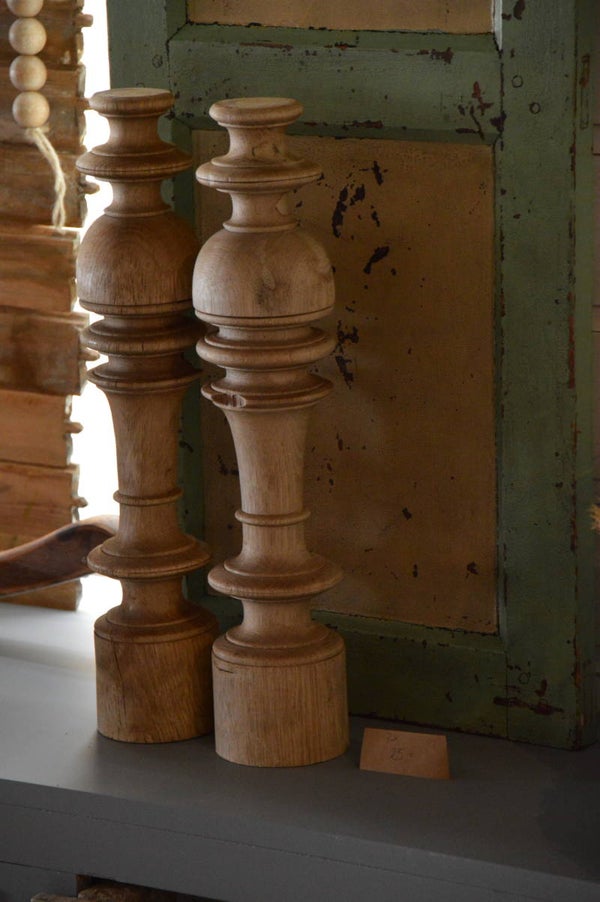 2 STOERE AUTHENTIEKE kandelaars