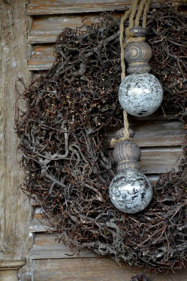 SET klossen met craquelé glazen bal