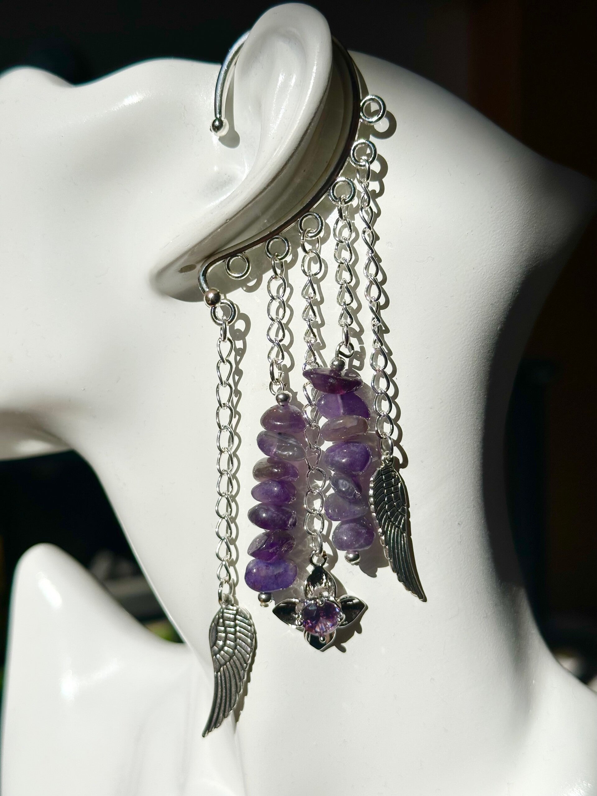 Amethyst Earcuffs