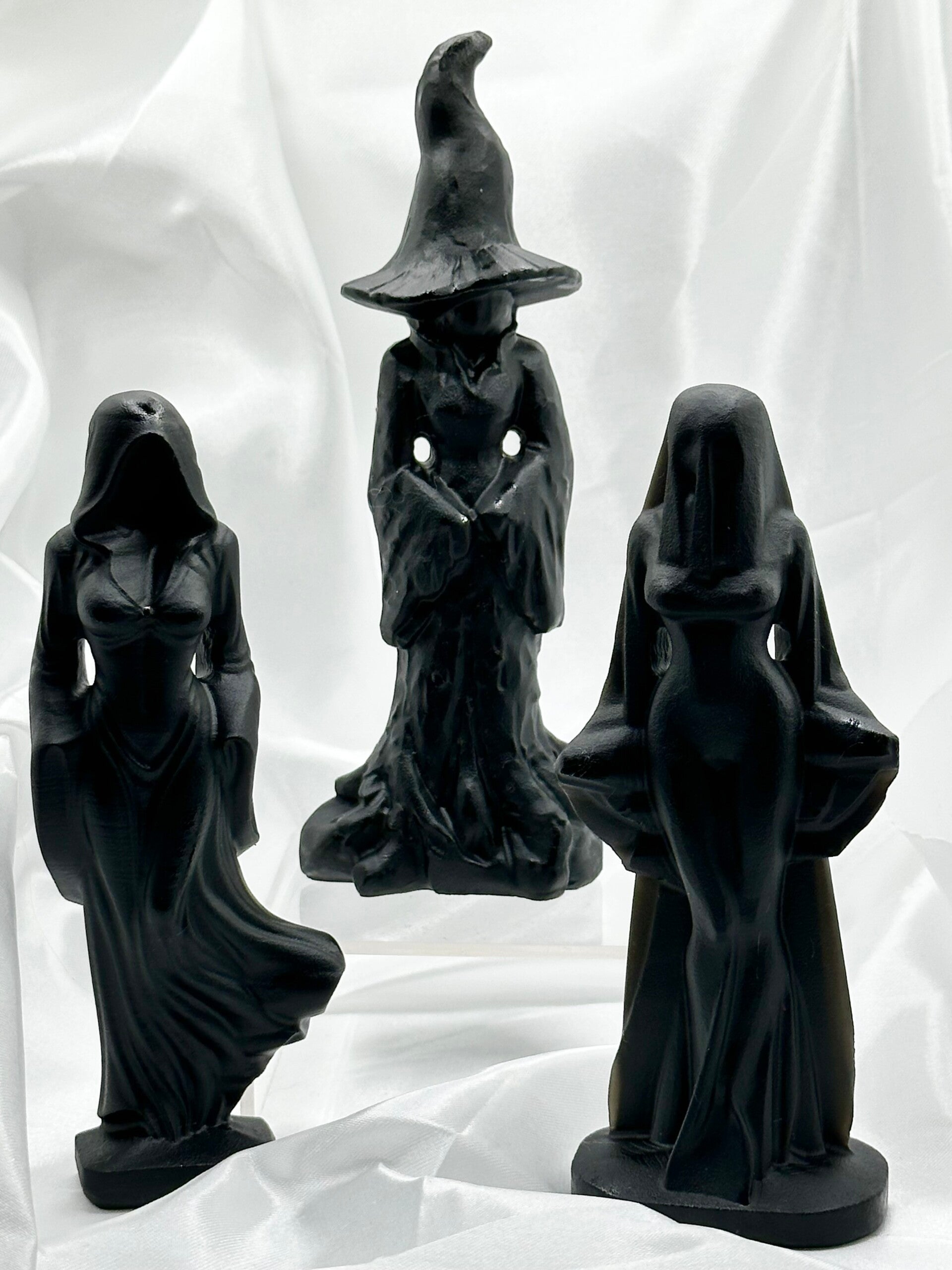 Obsidian Crystal Witch