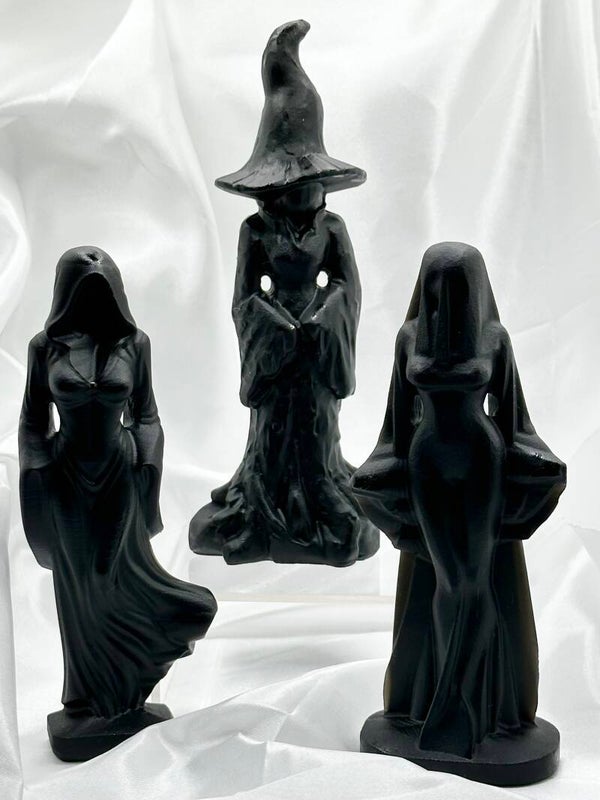 Obsidian Crystal Witch