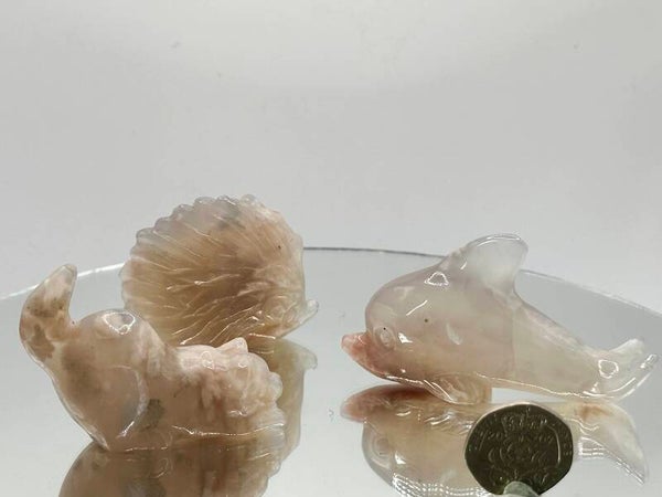 Flower Agate Carvings