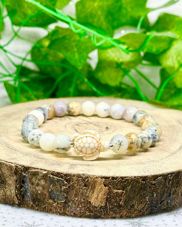 White Opal Men’s Bracelet