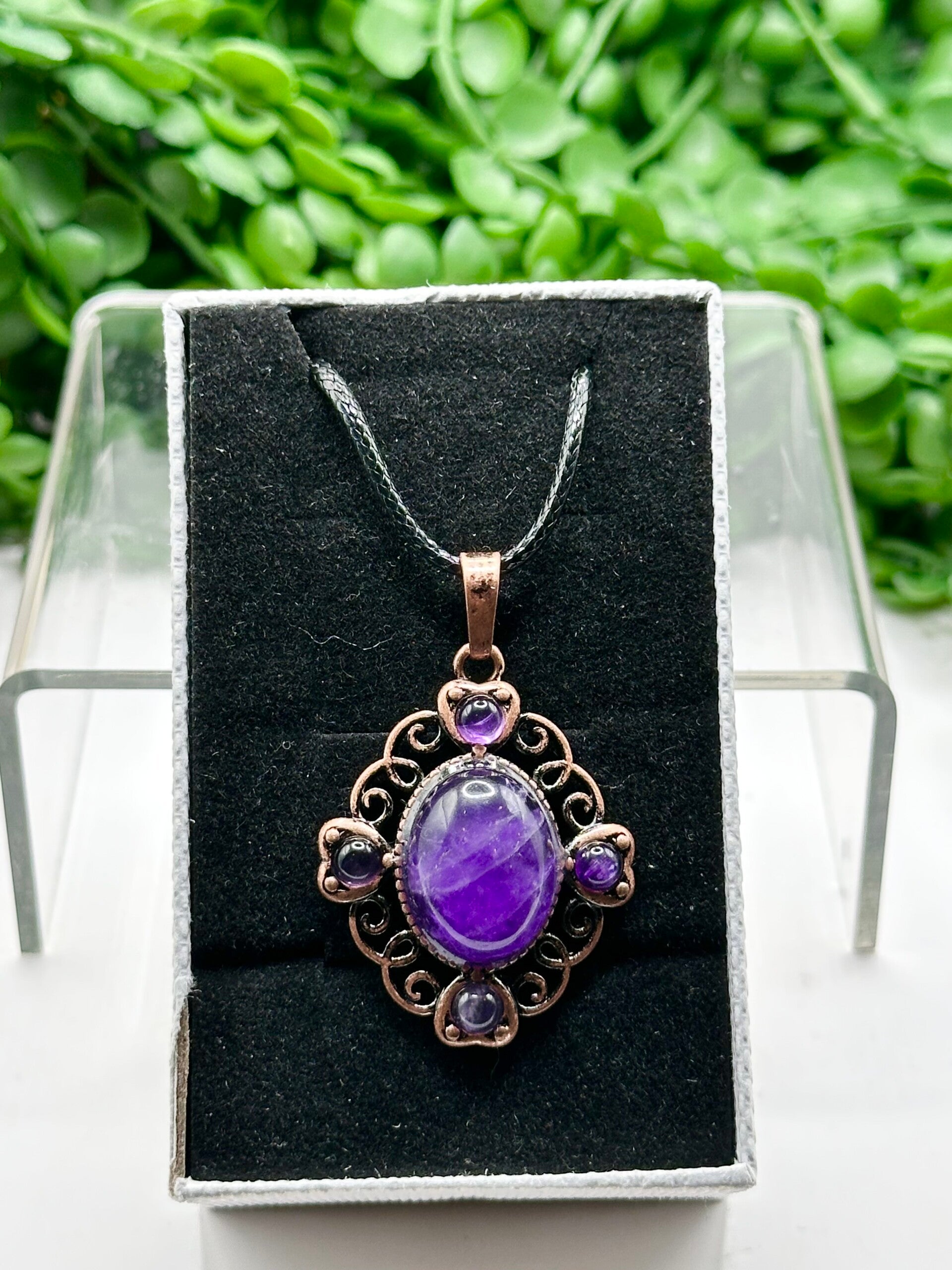 Amethyst Pendant Necklace