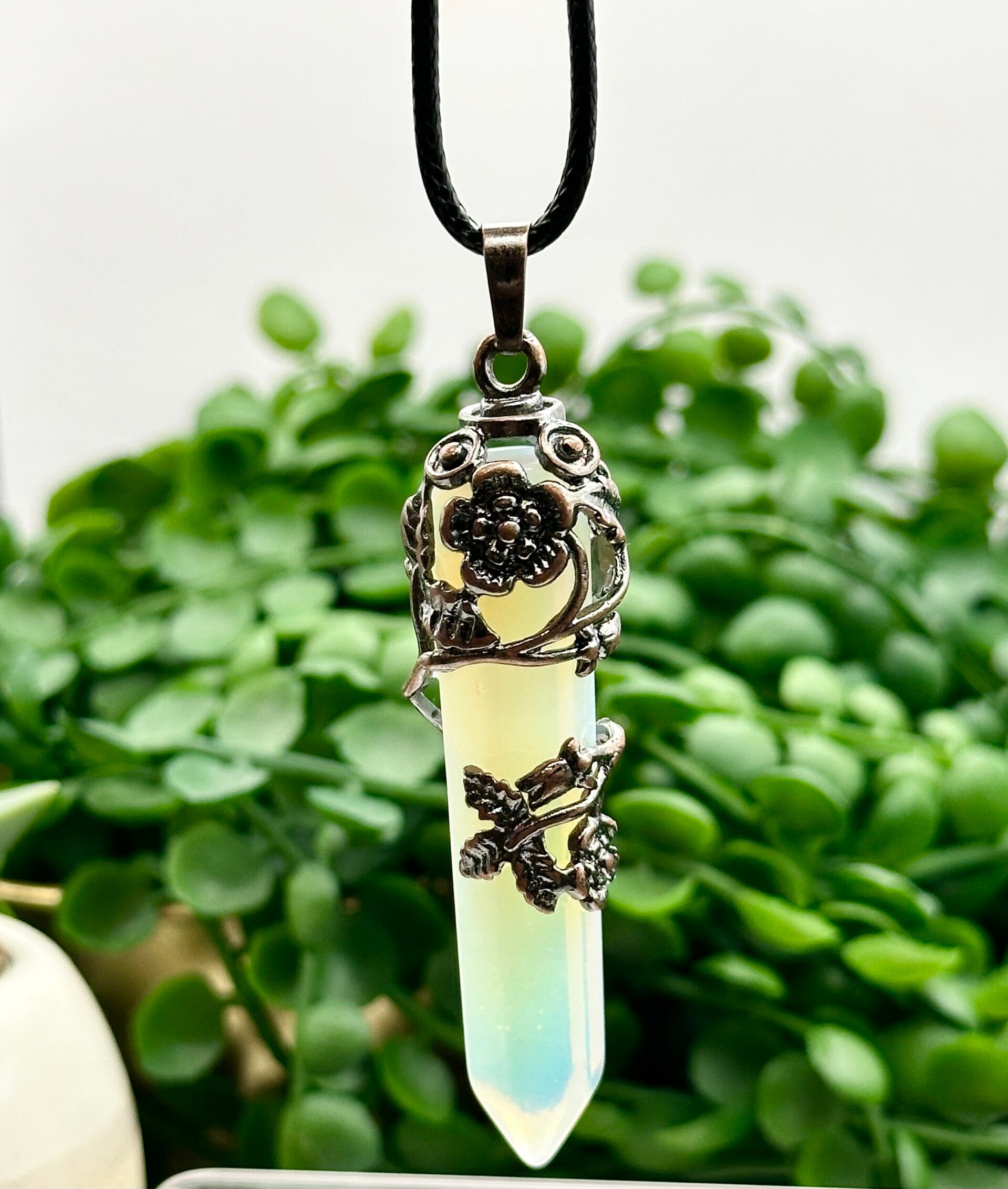 Opalite (Man-Made) Pendant Necklace