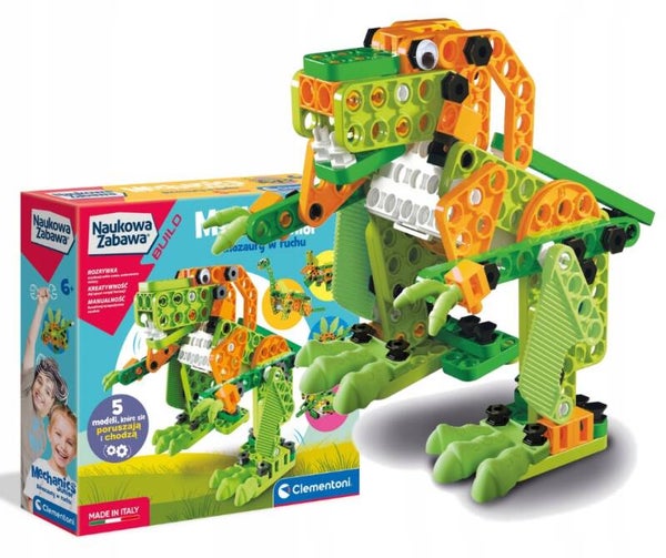 Klocki konstrukcyjne Clementoni Mechanics Junior Dinozaury