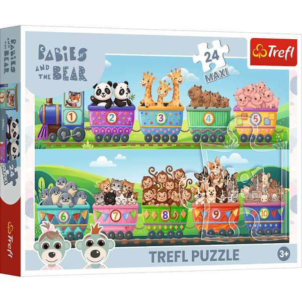 Puzzle 24 Maxi Rodzina Treflików: Bobaski i Niedźwiedź Trefl
