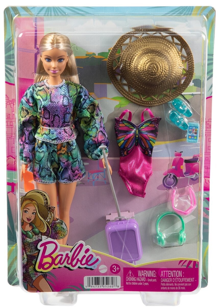 Mattel, Barbie wakacyjna zabawa Lalka z akcesoriami