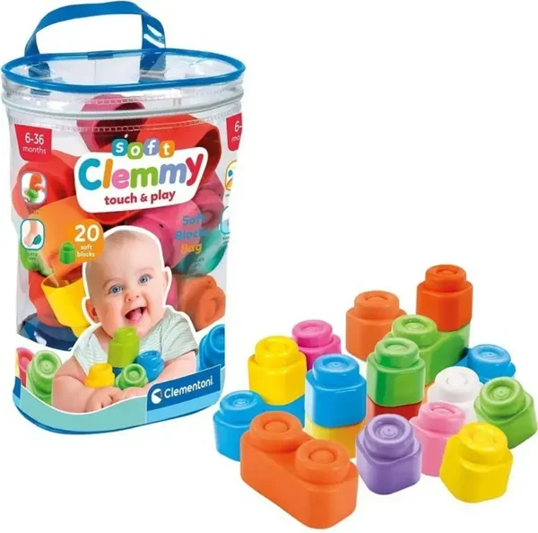 Clementoni Clemmy - Mikkie Klocki Dla Niemowlt (20 Elementw)