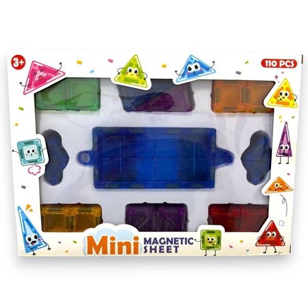 Klocki Magnetyczne Mini Magnetic Sheet 110 Elementów – Zestaw Konstrukcyjny 3D