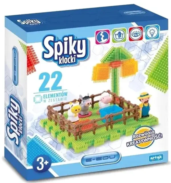 Klocki FARMA 22 ELEMENTY SPIKY