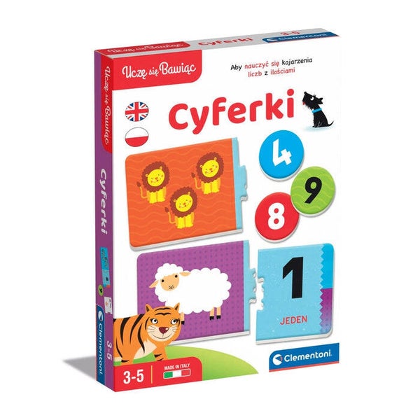 UKŁADANKA EDUKACYJNA PUZZLE CYFEREK nauka cyferek 60918
