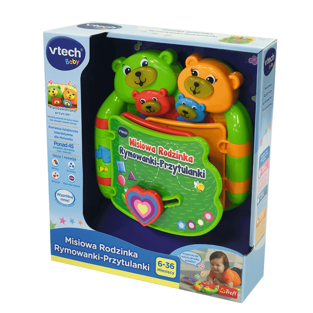 Książeczka VTech - Misiowa Rodzinka. Rymowanki-Przytulanki