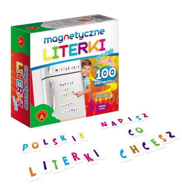 Alexander Literki magnetyczne na lodówkę 100 szt.