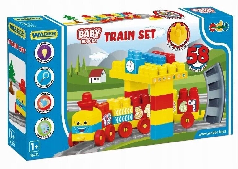 Baby Blocks kolejka 2,24 m 58 el. 41471 Wader