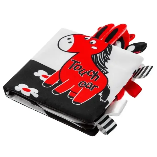 Miękka książeczka szeleszcząco grzechocząca konik bocioland