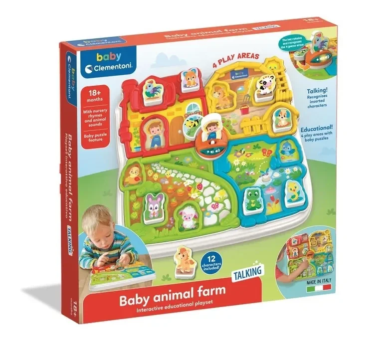 Clementoni, Baby, Farma, zabawka interaktywna