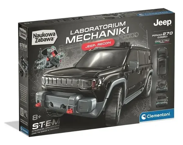 Klocki konstrukcyjne Laboratorium Mechaniki Jeep Recon Clementoni