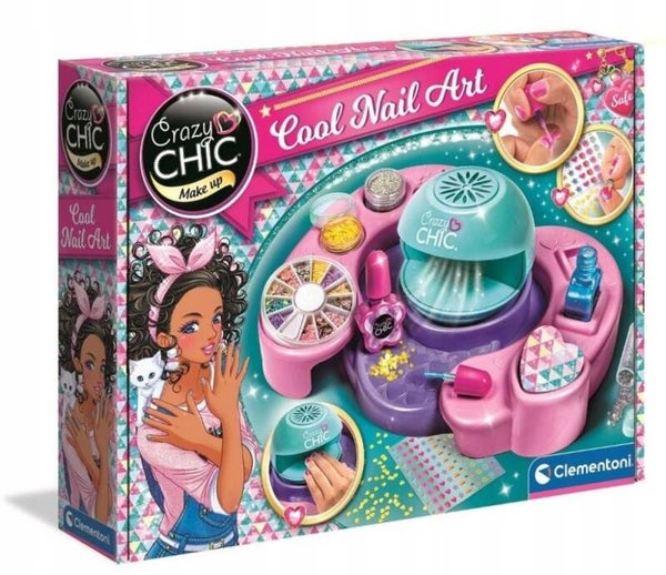 Zestaw kreatywny ODJAZDOWE PAZNOKCIE Prezent dla dziewczynki 11-12-13 latki