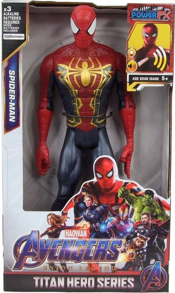 SPIDERMAN DUŻA FIGURKA INTERAKTYWNA SPIDER MAN ŚWIATŁO DŹWIĘK AVENGERS