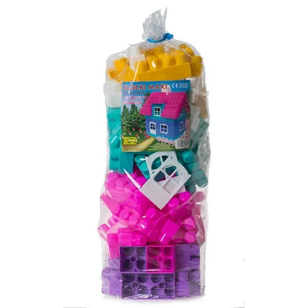 KLOCKI MAXI 99 ELEMENTÓW TĘCZOWY DOMEK DIPLO